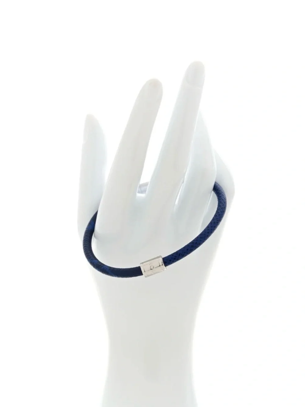 🔥Louis VuittonTaigarama Split Bracelet 21 Blue Silver Hardware🔥